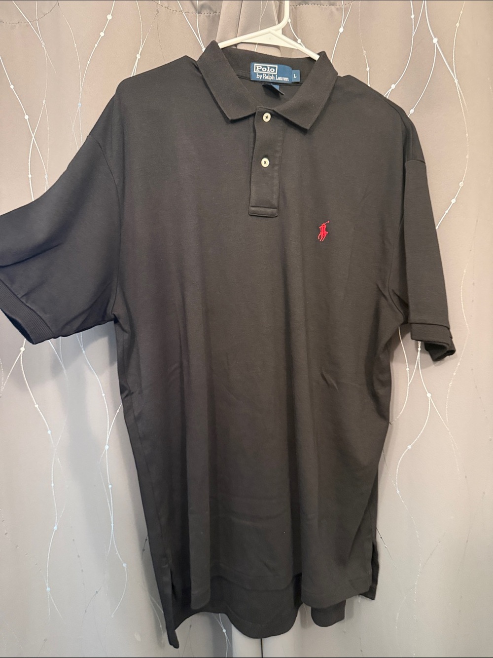 Ralph Lauren Black Polo Shirt with Red Pony